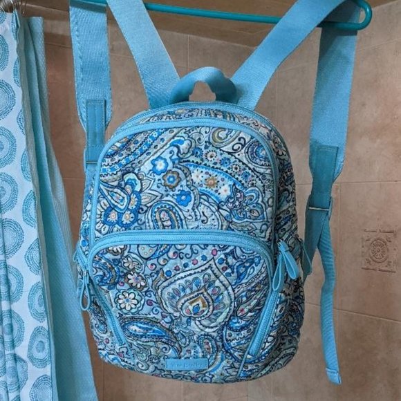 Vera Bradley Handbags - **SOLD** Vera Bradley Daisy Dot Paisley Quilted Cotton Compact Hadley Backpack
